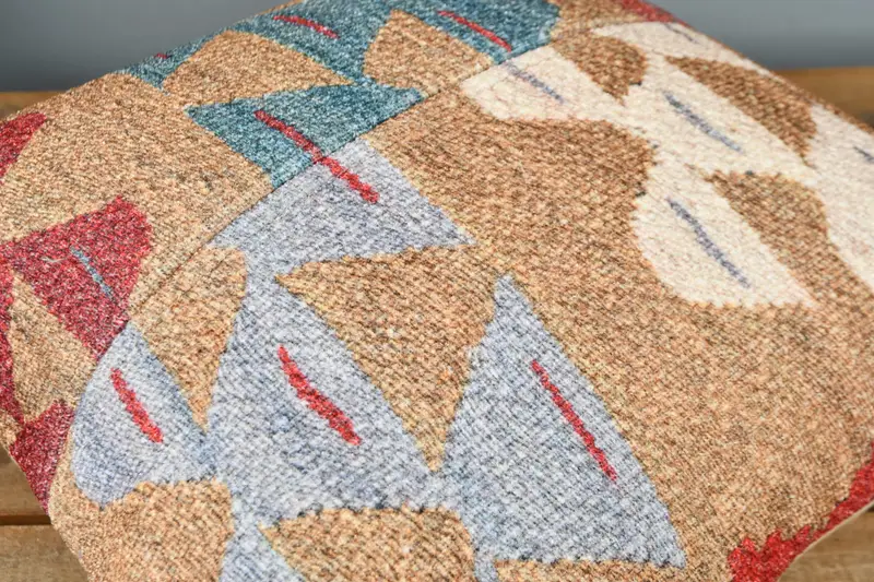 Vintage Pillow Case, Kilim Cushion Sham, Pillow for Sofa, Traditional Pillow Cover, Cushion, Vintage Pillow, 16x16 Brown Pillow Case - 4