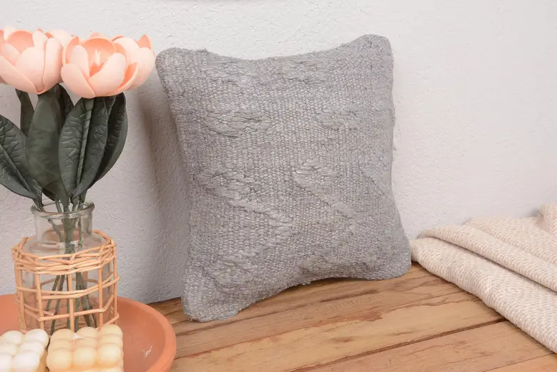 Besticktes Southwestern-Wurfkissen, vielseitiges handgefertigtes 12x12-Kissen