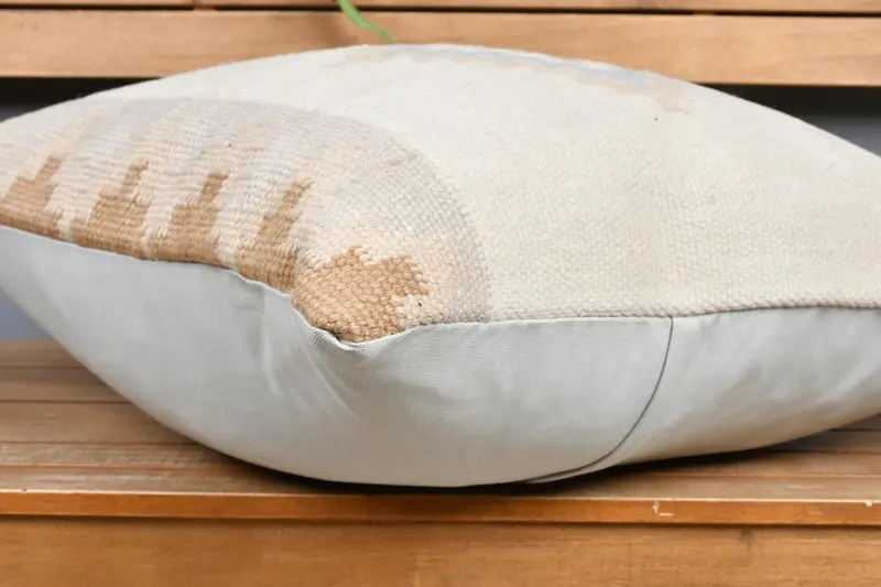 Throw Kilim Pillow, Interior Designer Pillow, 24x24 White Pillow Cover, Square Throw Pillow Sham, Pillow Case, Vintage Kilim Throw Pillow - 4