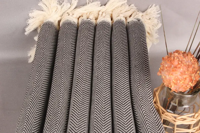 Large Turkish Towel, Handmade Turkish Towel, Bridesmaid Gift, Turkish Towel Beach, Yoga Towel, 70x40 Cotton Herringbone Towel, Pool Towels, Spa Gift - 3