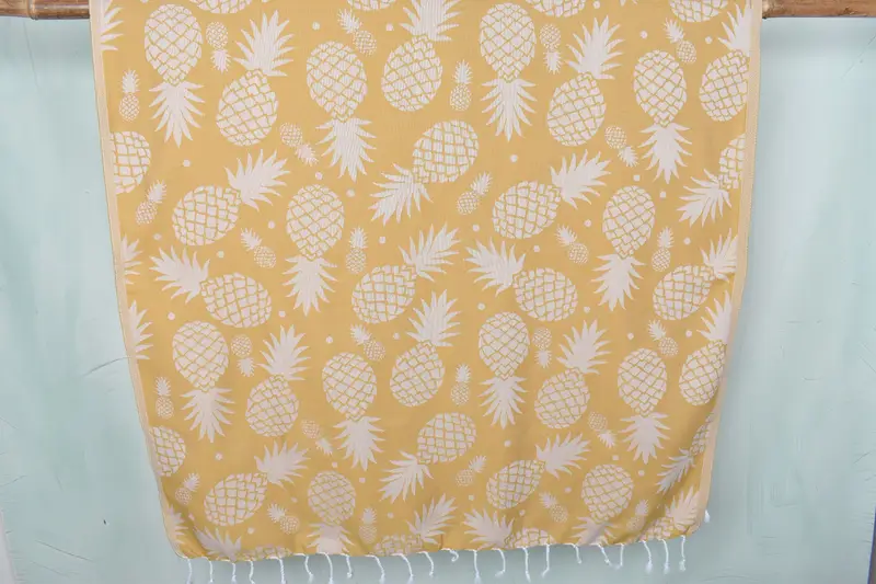 Turkish bath towel, 70x36 Cotton Pineapple Design Towel, Scarf Towel, Wedding Gift, Bachelorette Party Gifts Bridesmaids, Personalized Gift For Her - 1