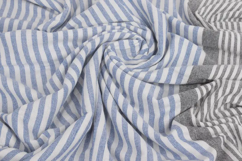 Personalized Turkish Towel, Spa Towel, Embroidered Towel, Peshtemal Towel, Birthday Gift, Bachelor Party Favors, 68x40 Cotton Striped Terry Towel - 6