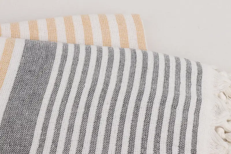 Personalized Turkish Towel, Spa Towel, Embroidered Towel, Peshtemal Towel, Birthday Gift, Bachelor Party Favors, 68x40 Cotton Striped Terry Towel - 8