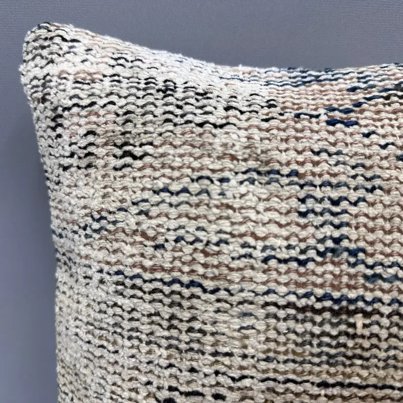 Vintage Kilim Throw Pillow, Turkish Pillow, 12x12 Beige Pillow Sham, Pillow Sham, Bolster Cushion, Kilim Pillow Cover, Authentic Pillow Cover - 5