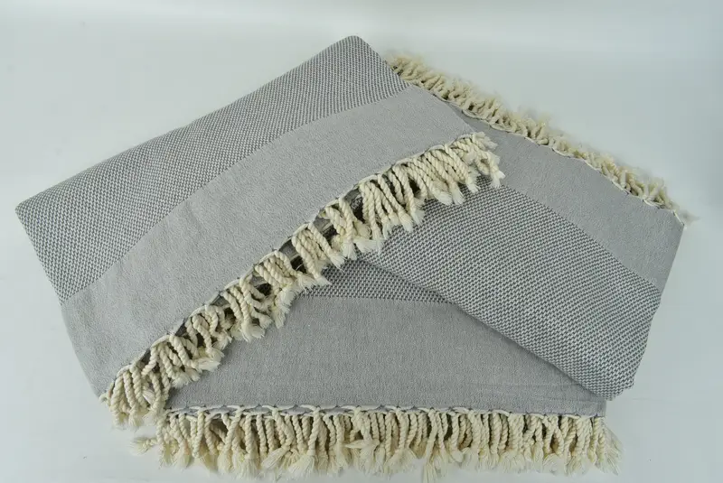 Custom Blanket, Christmas Tablecloth, Turkish Blanket, 96x80 Cotton Geometric Towel, Custom Beach Blanket, Best Wedding Gift, Housewarming Gift - 6