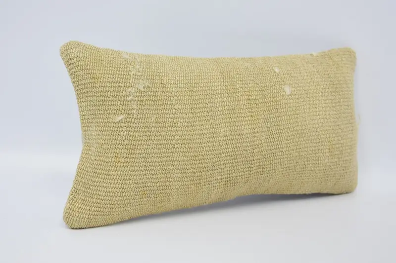 8x16 Beige Cushion, Pattern Throw Pillow Cover, Ethnical Kilim Rug Pillow, Boho Pillow Sham Cover, Kilim Pillow, Cushion Cover - 3