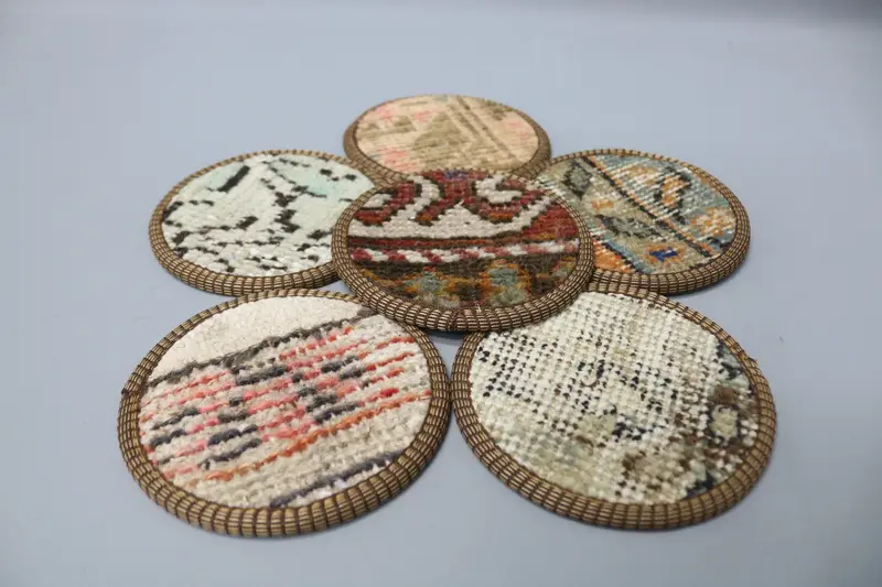 Montaña rusa Kilim verde y marrón, decoración única de la cocina Boho