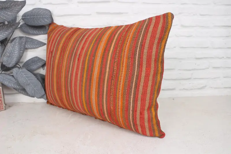 Anatolian Pillow, Boho Pillow Sham Cover, Custom Cushion Case, 16x24 Red Pillow Cover, Car Cushion, Gift Pillow, Cushion Cover, Turkish Pillow - 4