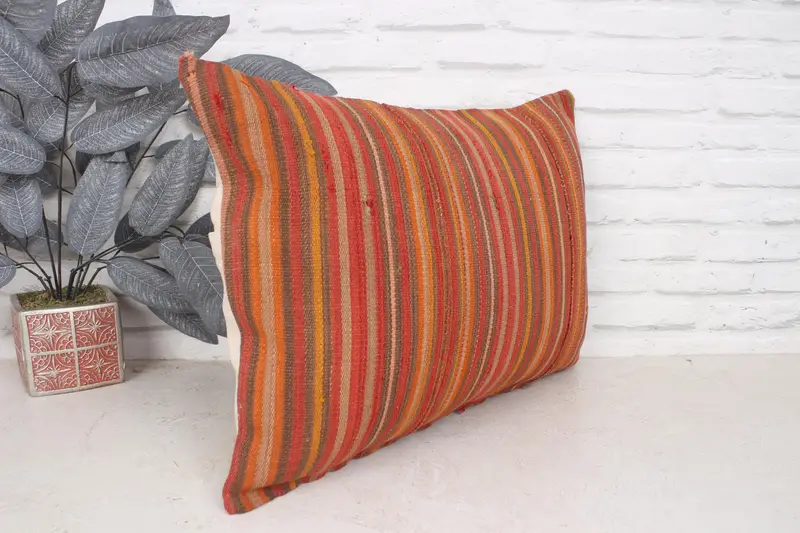 Anatolian Pillow, Boho Pillow Sham Cover, Custom Cushion Case, 16x24 Red Pillow Cover, Car Cushion, Gift Pillow, Cushion Cover, Turkish Pillow - 3