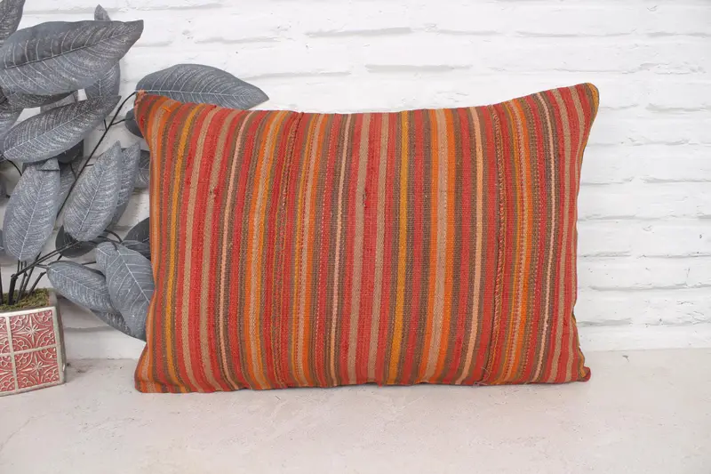 Anatolian Pillow, Boho Pillow Sham Cover, Custom Cushion Case, 16x24 Red Pillow Cover, Car Cushion, Gift Pillow, Cushion Cover, Turkish Pillow - 1