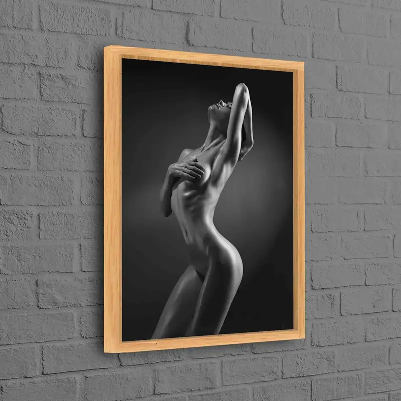 官能的な女性のキャンバス プリント: エレガントなエロティックなアート装飾