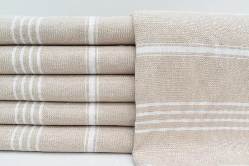 Valentines Gift, Personalized Towel, 70x40 Cotton Striped Towel, Unique Turkish towel with custom embroidery USA, Bridesmaid Gift, Home Decor Gifts - 1