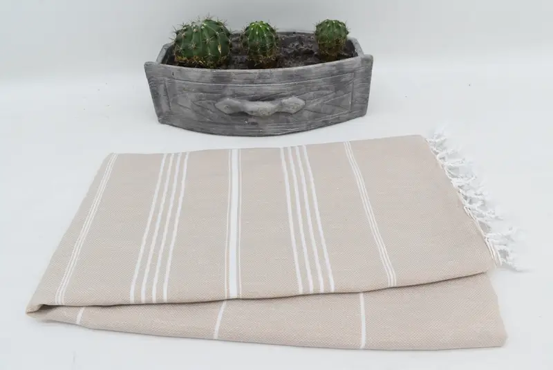 Valentines Gift, Personalized Towel, 70x40 Cotton Striped Towel, Unique Turkish towel with custom embroidery USA, Bridesmaid Gift, Home Decor Gifts - 3