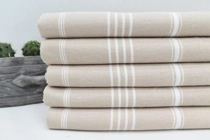 Valentines Gift, Personalized Towel, 70x40 Cotton Striped Towel, Unique Turkish towel with custom embroidery USA, Bridesmaid Gift, Home Decor Gifts - 2