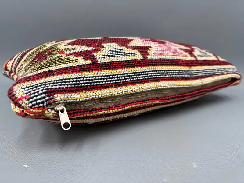 Pastel Pillow Sham, 10x20 Red Pillow Sham, Pillow Cover, Ethnical Kilim Rug Pillow, Luxury Cushion Case, Pillow for Couch, Kilim Pillow Cover - 6