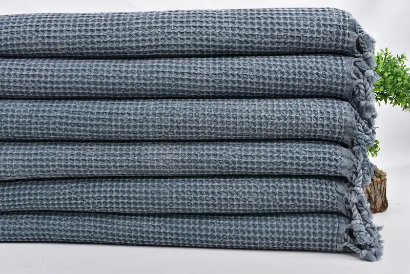 Nedime Hediyesi, Küçük Banyo Havlu, Sevgililer Günü Hediyesi, Monogram El Havlusu, Konuk Havlusu, Türk Havlu El Havlusu, 40x20 Pamuk Waffle Havlu - 3