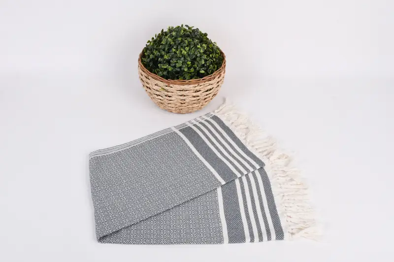 Wedding Favors, Grandma Gift, Spa Towel, Organic Towel, Personalized Dish Towel, Monogram Hand Towel, 32x16 Cotton Diamond Towel, Bridesmaid Towel - 4