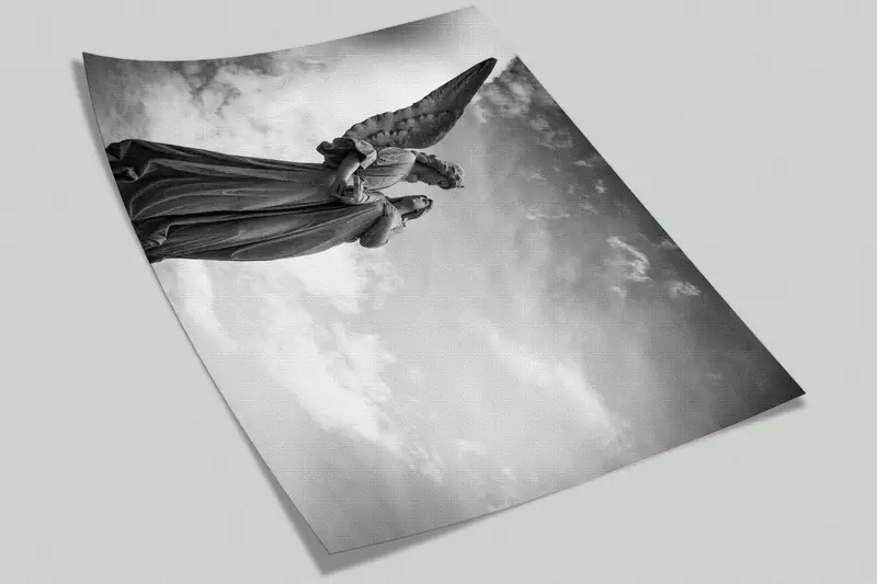 Bright Wall Paper, , Paper Wall Art, Angel Statue Wallpaper, Wall Paper Peel and Stick, Sculpture Wall Mural, - 9