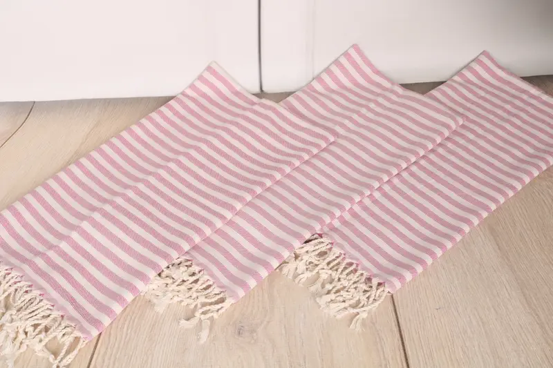 Best Friend Gift, 40x24 Cotton Striped Towel, Handmade Gift, Bridesmaid Gifts, Travel Towel, Bridesmaid Gift, Monogram Hand Towel, Wedding Gift - 6