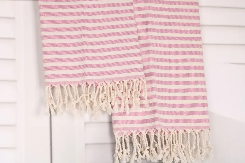 Best Friend Gift, 40x24 Cotton Striped Towel, Handmade Gift, Bridesmaid Gifts, Travel Towel, Bridesmaid Gift, Monogram Hand Towel, Wedding Gift - 8