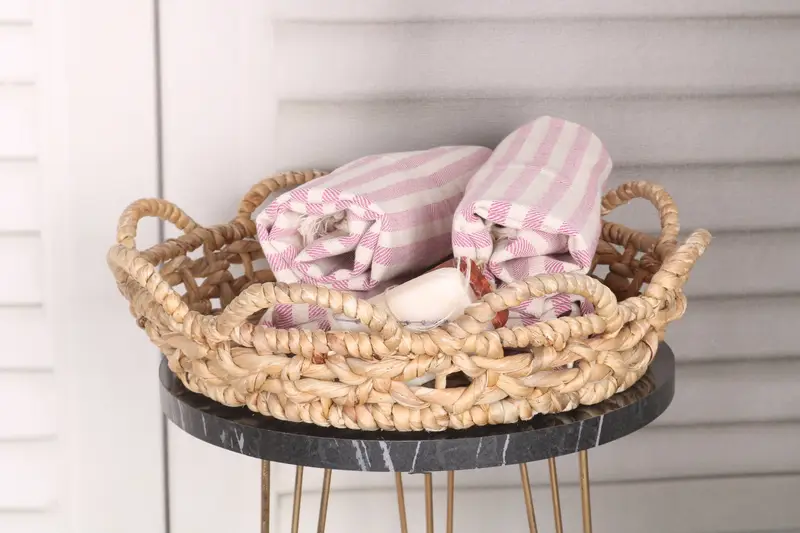 Best Friend Gift, 40x24 Cotton Striped Towel, Handmade Gift, Bridesmaid Gifts, Travel Towel, Bridesmaid Gift, Monogram Hand Towel, Wedding Gift - 4