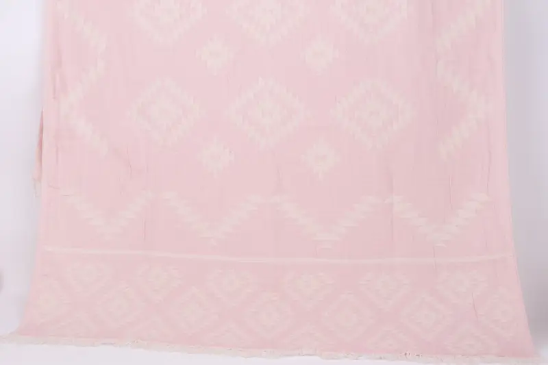 Personalized Turkish Beach Towel Light Powder Pink 36x71 Inches