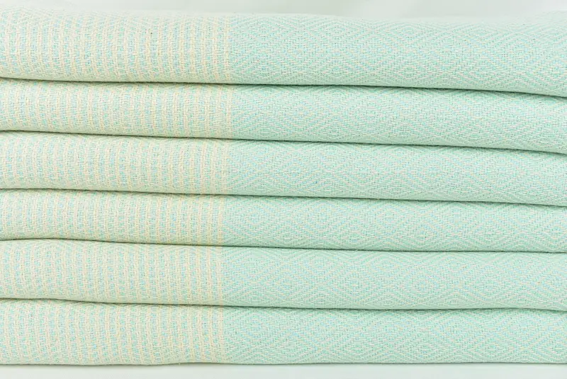 Fouta towel, 70x40 Cotton Chevron Towel, Personalized Bridesmaid Gift, Personalized Wedding Gift For Couple, Organic Beach Towel, Bridal Shower Gift - 2