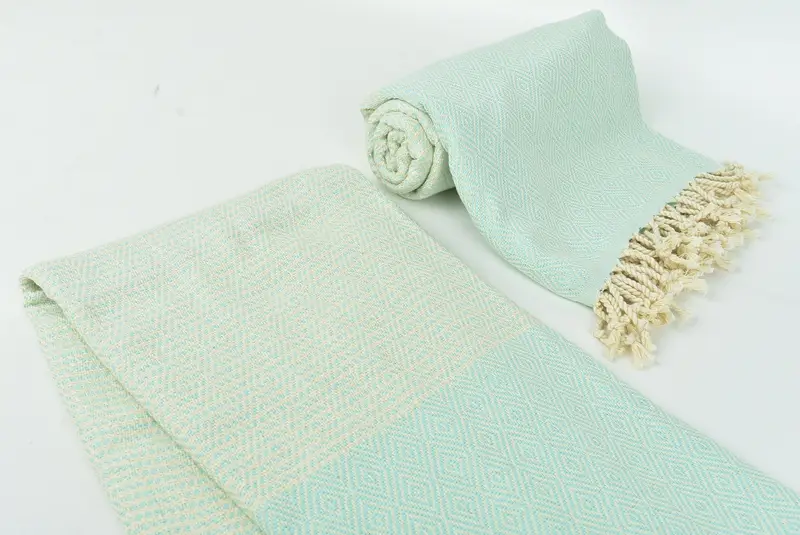 Fouta towel, 70x40 Cotton Chevron Towel, Personalized Bridesmaid Gift, Personalized Wedding Gift For Couple, Organic Beach Towel, Bridal Shower Gift - 7
