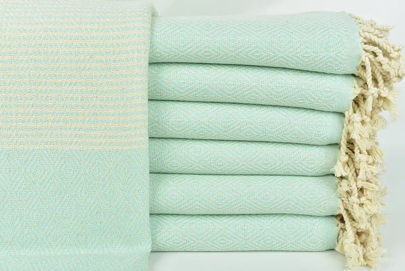Fouta towel, 70x40 Cotton Chevron Towel, Personalized Bridesmaid Gift, Personalized Wedding Gift For Couple, Organic Beach Towel, Bridal Shower Gift - 1