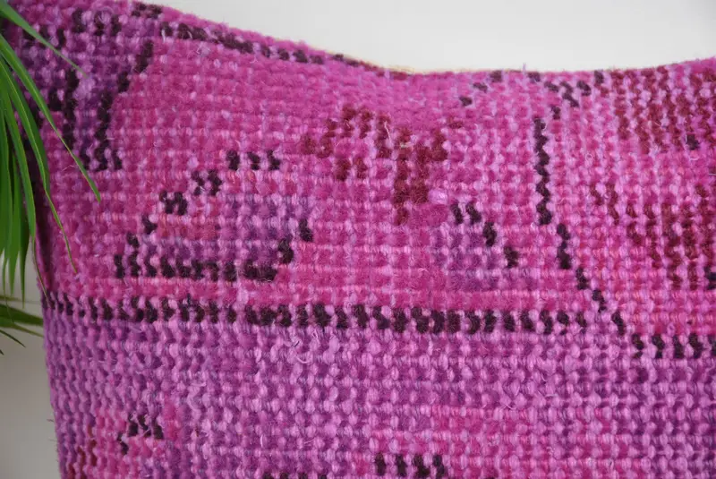 14x14 Purple Pillow Cover, Boho Pillow, Pillow Case, Patio Pillow Cover, Accent Cushion, Cotton Cushion Case, Turkish Kilim Pillow, Pillow for Sofa - 2