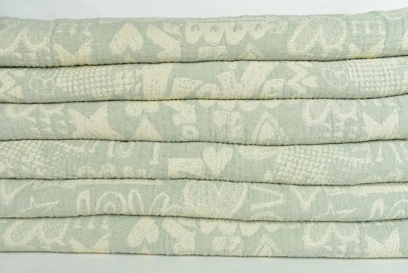 98x76 Cotton Love Design Towel, Turkish Cotton Throw Blanket, Personalized Bridesmaid Gift, Woven Blanket, Personalized Blanket, Bachelorette Gifts - 3
