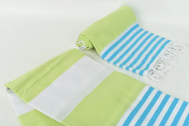 Beach Theme Wedding Gift, Travel Towel, 70x40 Cotton Striped Towel, Turkish towel, Housewarming Gift, Personalized Bridesmaid Gift, Memorial Gift - 7