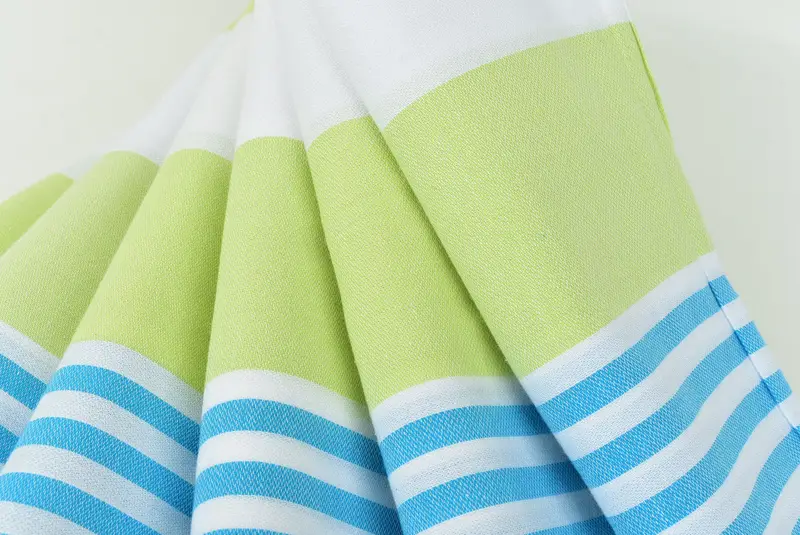 Beach Theme Wedding Gift, Travel Towel, 70x40 Cotton Striped Towel, Turkish towel, Housewarming Gift, Personalized Bridesmaid Gift, Memorial Gift - 5