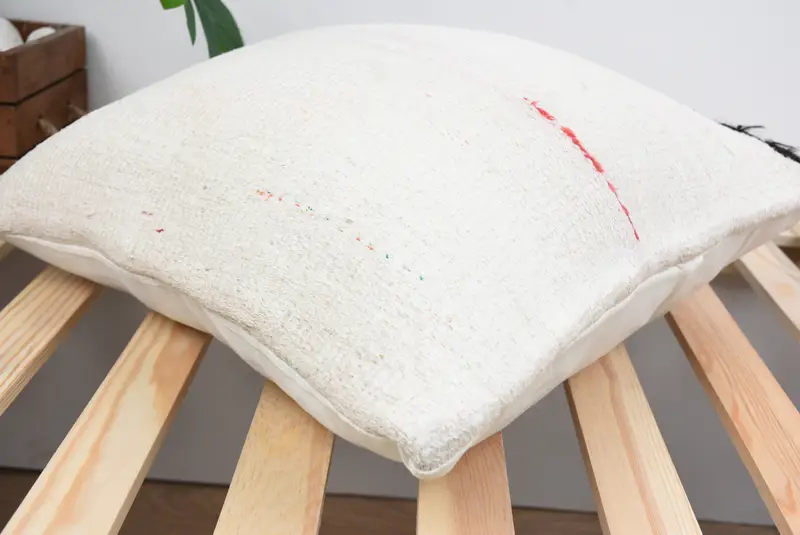 Cushion Cover, 18x18 White Cushion Cover, Throw Kilim Pillow, Neutral Pillow Case, Interior Designer Pillow, Car Pillow Case, Antique Pillows - 6