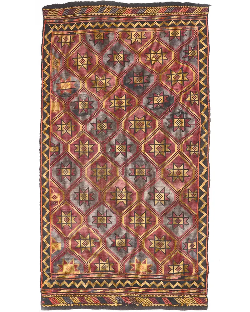 Kırmızı Halı, 5,4x10,9 ft Zarif ve Dayanıklı