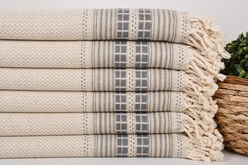 Beach Towel Bulk, 68x40 Linen Striped Towel, Bachelor Party Favors, Bridesmaid Gifts, Girl Trip Party Favor, Monogram Turkish Towel, Bachelor Gifts - 2