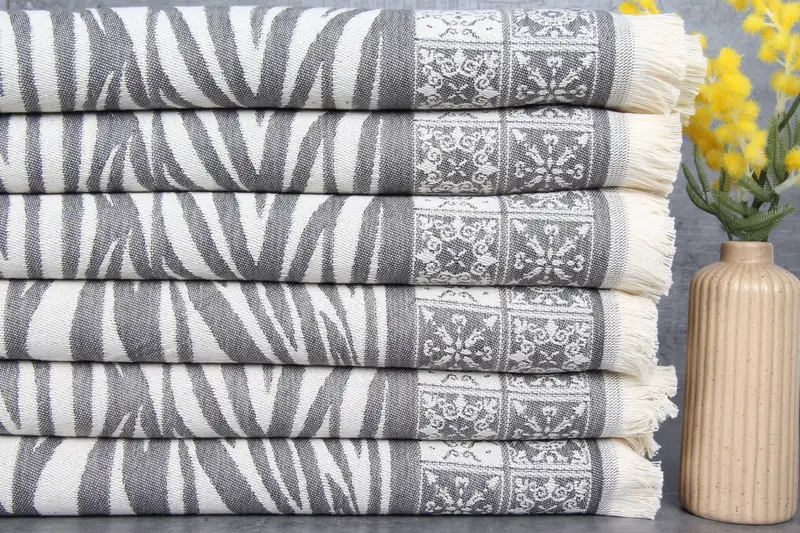 Engagement Gift, Gym Towel, Monogram Hand Towel, Beach Theme Bachelorette Party, Kitchen Towel, 28x20 Cotton Striped Towel, Turkish Towel Hand Towel - 2