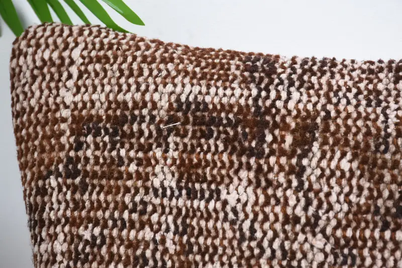 Turkish Corner Pillow, Luxury Cushion, Kilim Cushion Sham, Cushion Cover, 14x14 Brown Cushion Cover, Gift Pillow, Pillow for Sofa - 2
