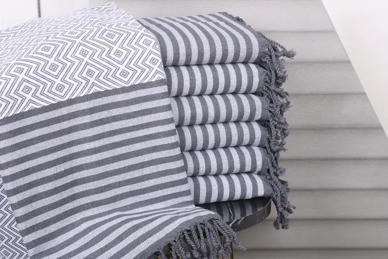 Personalized Diamond Beach Towel White Cotton 40x71 Inches