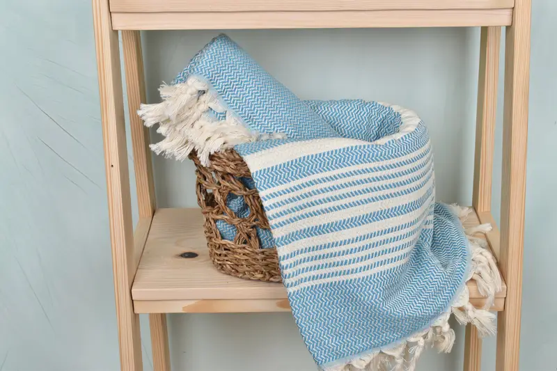 Travel towel, Customized Towels, Sand-free towel, Turkish Beach Towel Personalized, Custom Wedding Towel, Gifts For Him, 70x40 Cotton Striped Towel - 4