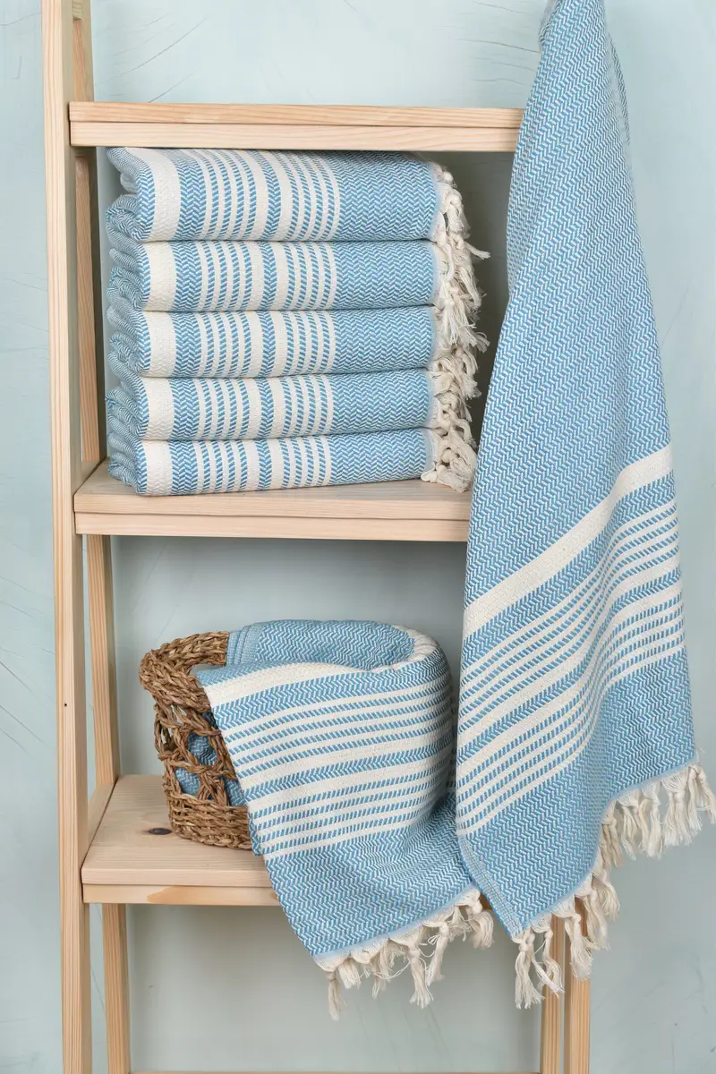 Travel towel, Customized Towels, Sand-free towel, Turkish Beach Towel Personalized, Custom Wedding Towel, Gifts For Him, 70x40 Cotton Striped Towel - 3