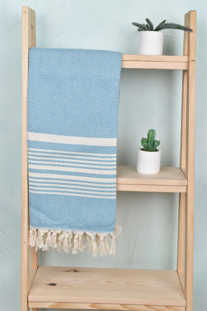 Travel towel, Customized Towels, Sand-free towel, Turkish Beach Towel Personalized, Custom Wedding Towel, Gifts For Him, 70x40 Cotton Striped Towel - 8