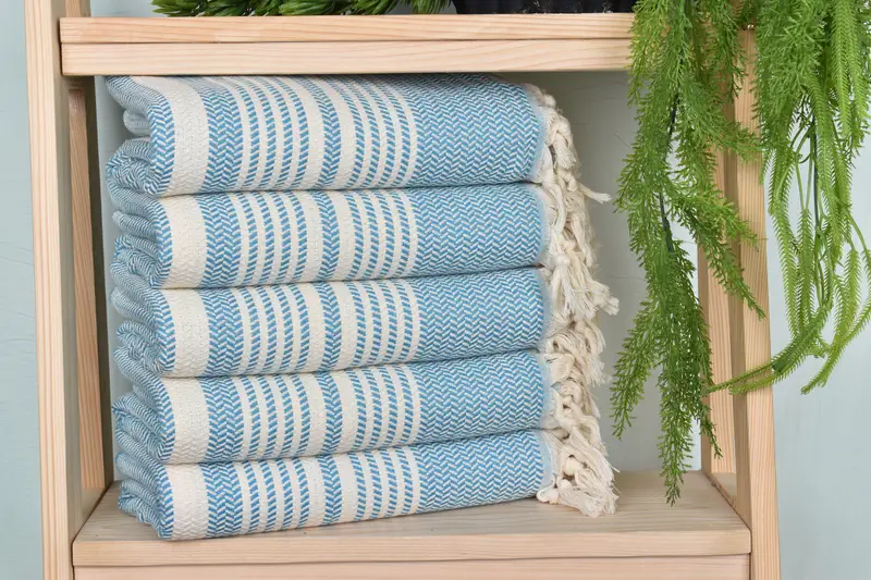 Travel towel, Customized Towels, Sand-free towel, Turkish Beach Towel Personalized, Custom Wedding Towel, Gifts For Him, 70x40 Cotton Striped Towel - 2