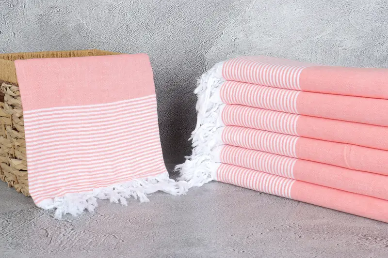 Gifts For Him, 80x36 Cotton Striped Towel, Best Friend Gift Ideas, Soft towel, Authentic Turkish hammam peshtemal, Absorbent Turkish towel - 3