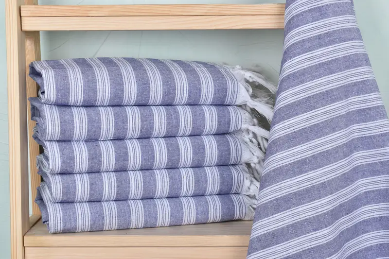 70x40 Cotton Striped Towel, Bulk Order Towel, Personalized Beach Towel, Custom Wedding Gift, Monogram Turkish Towel, Personalized Gift For Him - 2