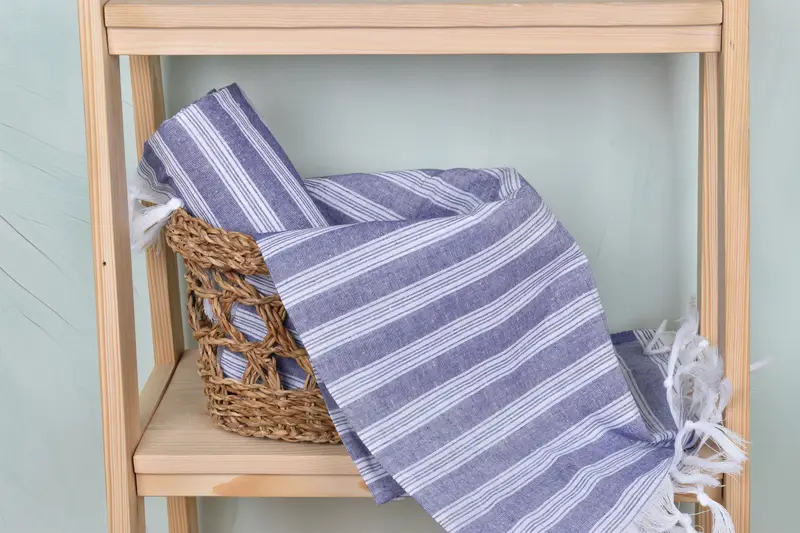 70x40 Cotton Striped Towel, Bulk Order Towel, Personalized Beach Towel, Custom Wedding Gift, Monogram Turkish Towel, Personalized Gift For Him - 4