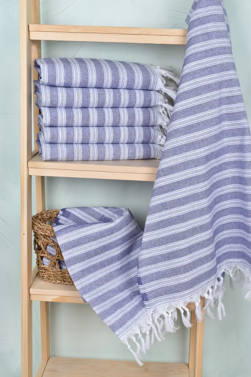 70x40 Cotton Striped Towel, Bulk Order Towel, Personalized Beach Towel, Custom Wedding Gift, Monogram Turkish Towel, Personalized Gift For Him - 3