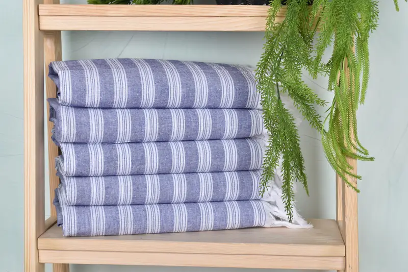 70x40 Cotton Striped Towel, Bulk Order Towel, Personalized Beach Towel, Custom Wedding Gift, Monogram Turkish Towel, Personalized Gift For Him - 1