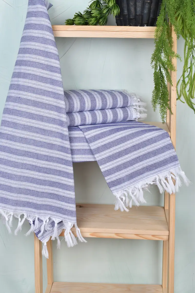 70x40 Cotton Striped Towel, Bulk Order Towel, Personalized Beach Towel, Custom Wedding Gift, Monogram Turkish Towel, Personalized Gift For Him - 6