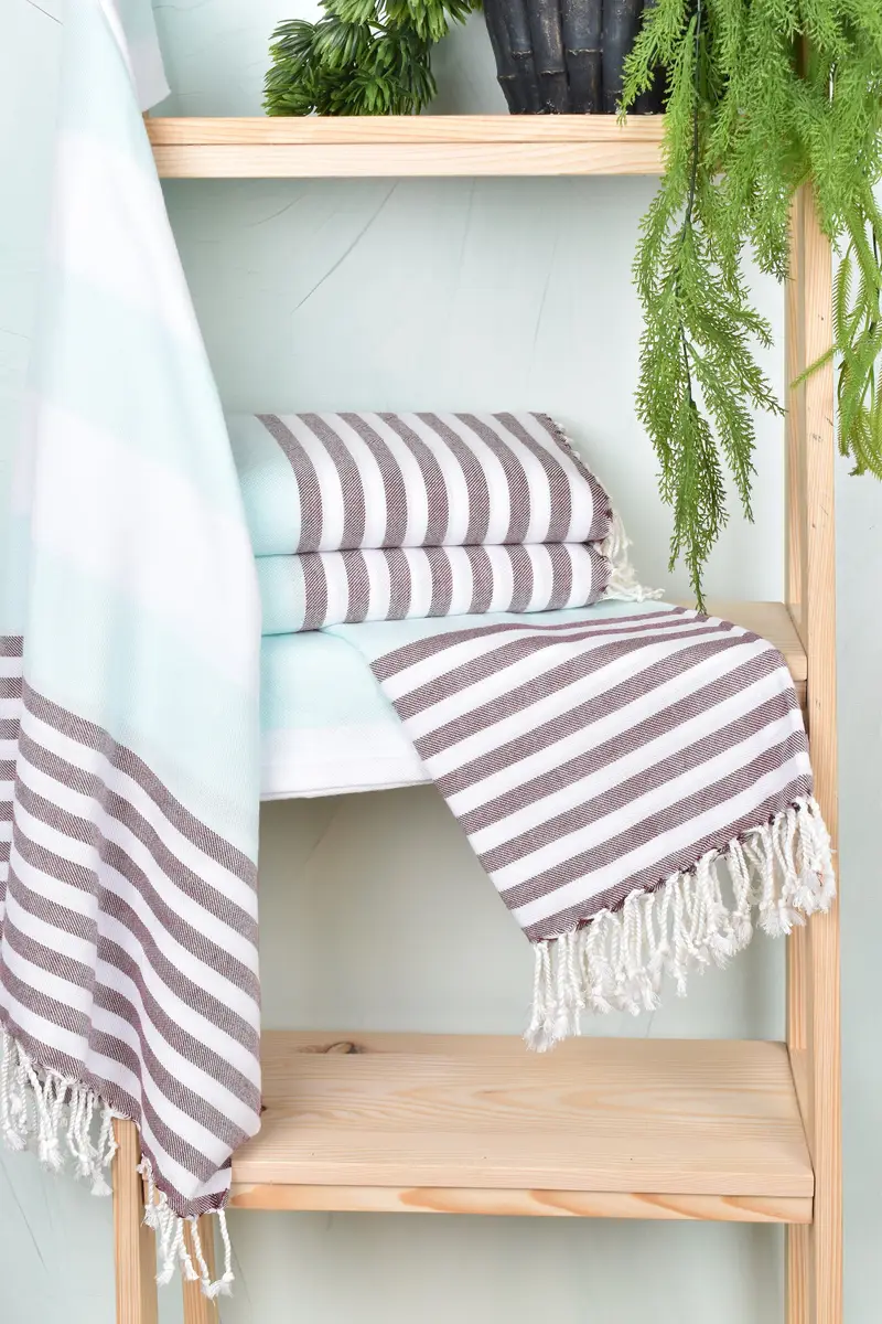 Beach towel, Bachelor Towel, 70x40 Cotton Striped Towel, Bridesmaid Gift Towel, Personalized Home Gift Wedding, Best Friend Gift, Wedding Gift Ideas - 6